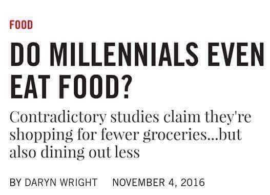 Do Millennials Even Eat Food? 
