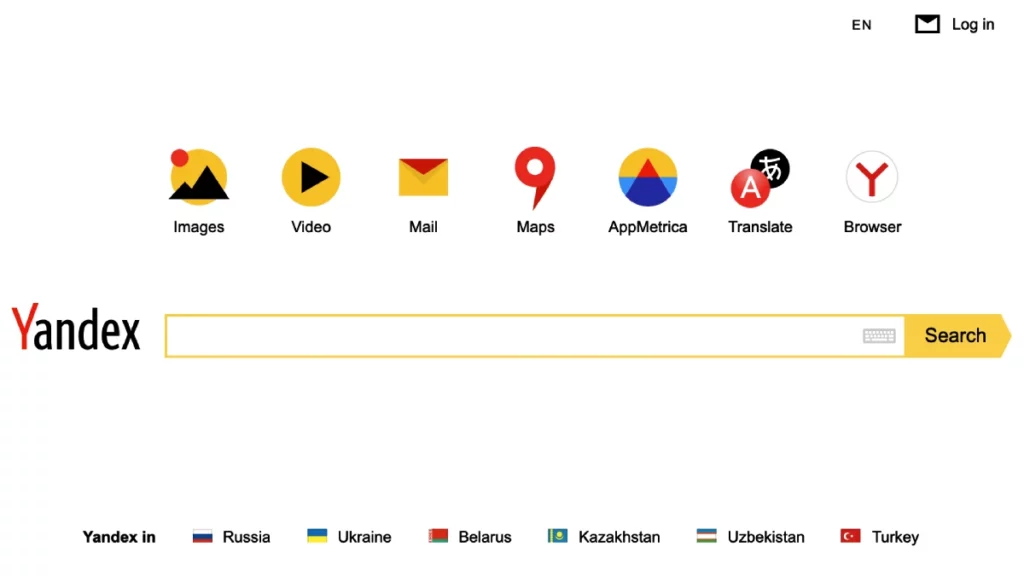 Motore di ricerca Yandex